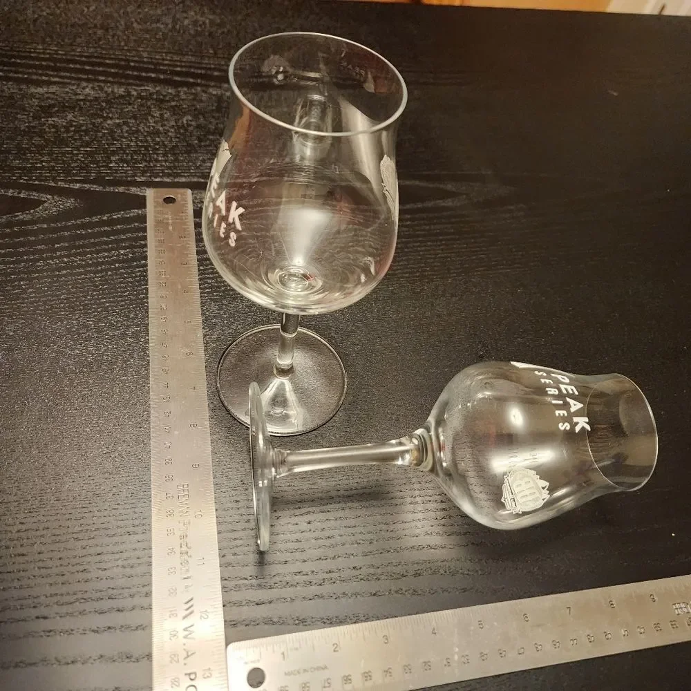 Devil's Backbone Peak Series Set of TWO (2) Tulip Goblet Beer Glasses